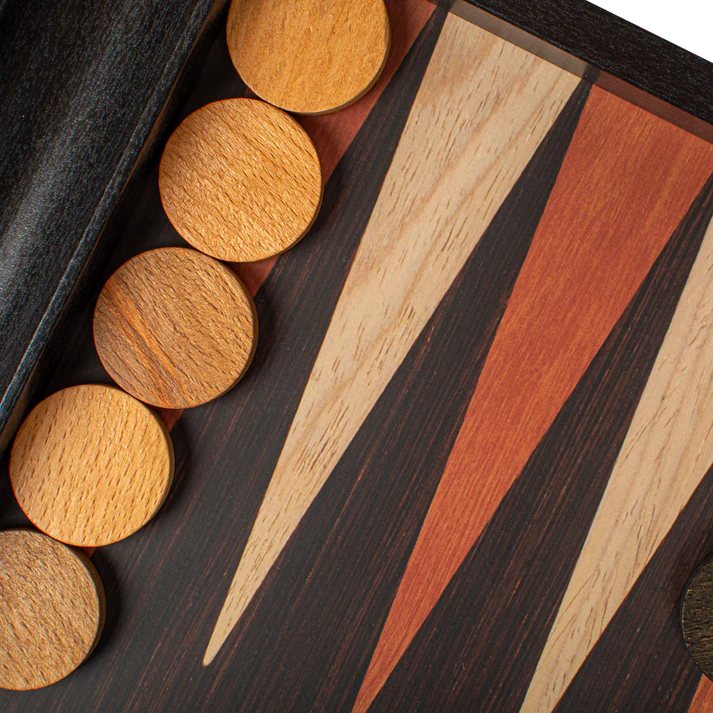 Set joc table/backgammon - aspect lemn wenge, Large [5]