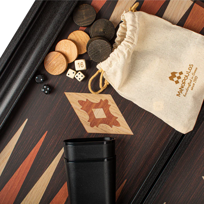 Set joc table/backgammon - aspect lemn wenge, Large [2]