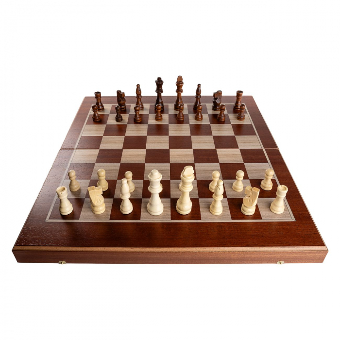 Set joc table/backgammon cu tabla de sah la exterior– lemn de mahon inlaid [5]