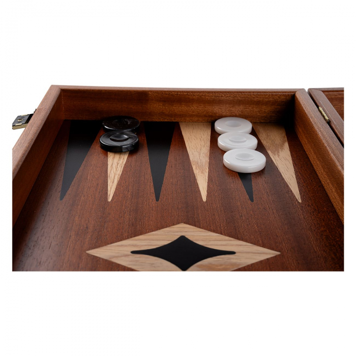Set joc table/backgammon cu tabla de sah la exterior– lemn de mahon inlaid [4]