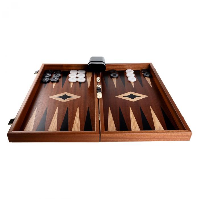 Set joc table/backgammon cu tabla de sah la exterior– lemn de mahon inlaid [3]
