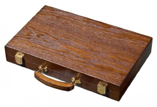 Set joc table / backgammon - frasin - 38x48 cm - Desigilat [2]