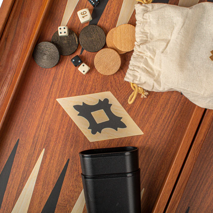 Set joc table/backgammon lemn cu aspect de Mahon – 47 x 60 cm [3]