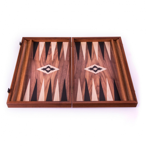 Set joc table/backgammon lemn cu aspect de nuc – 38 x 44 cm [2]