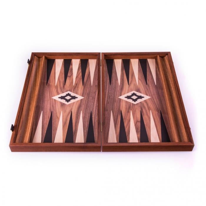 Set joc table/backgammon lemn cu aspect de nuc – 47 x 60 cm [3]