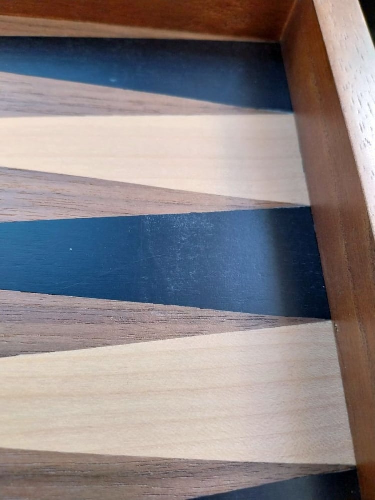 Set joc table / backgammon - lemn de arbore de cauciuc Mykonos - 49x60 cm - Imperfect [2]