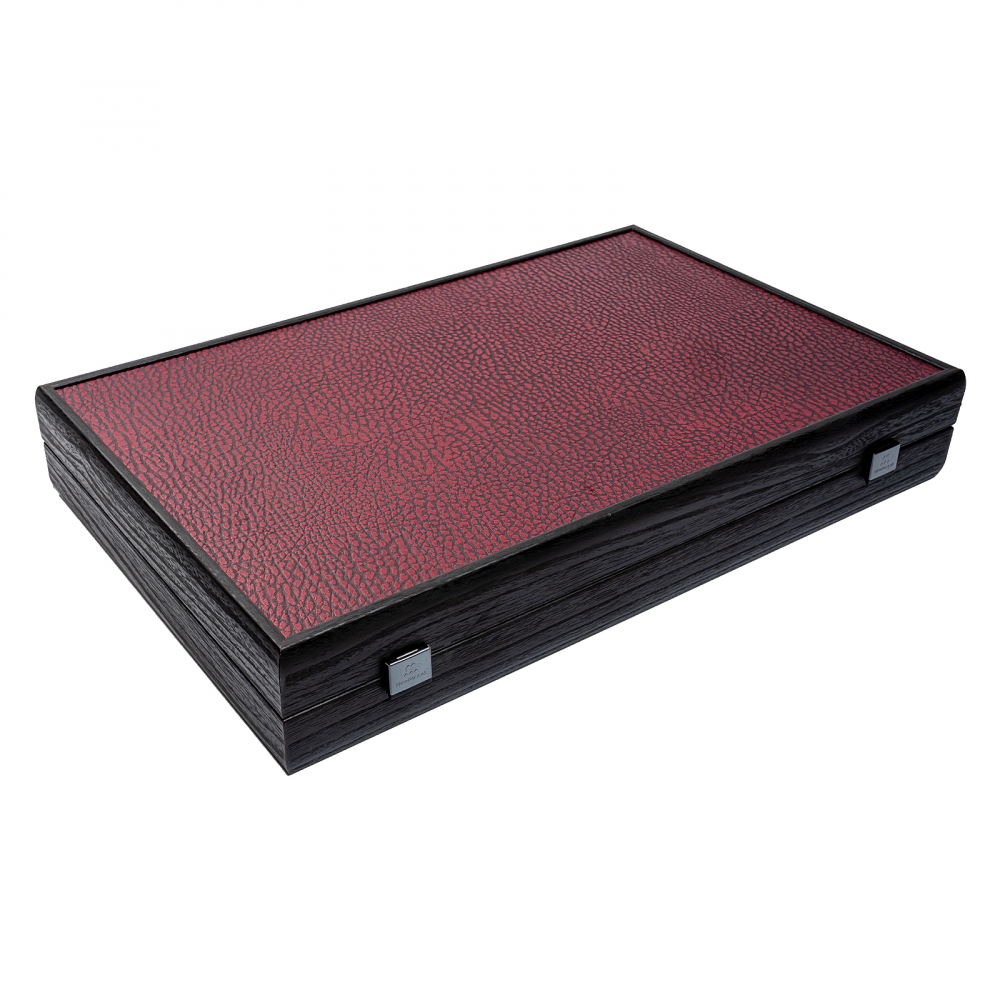 Set joc table / backgammon piele model Burgundy Red 48 X 60 CM [2]