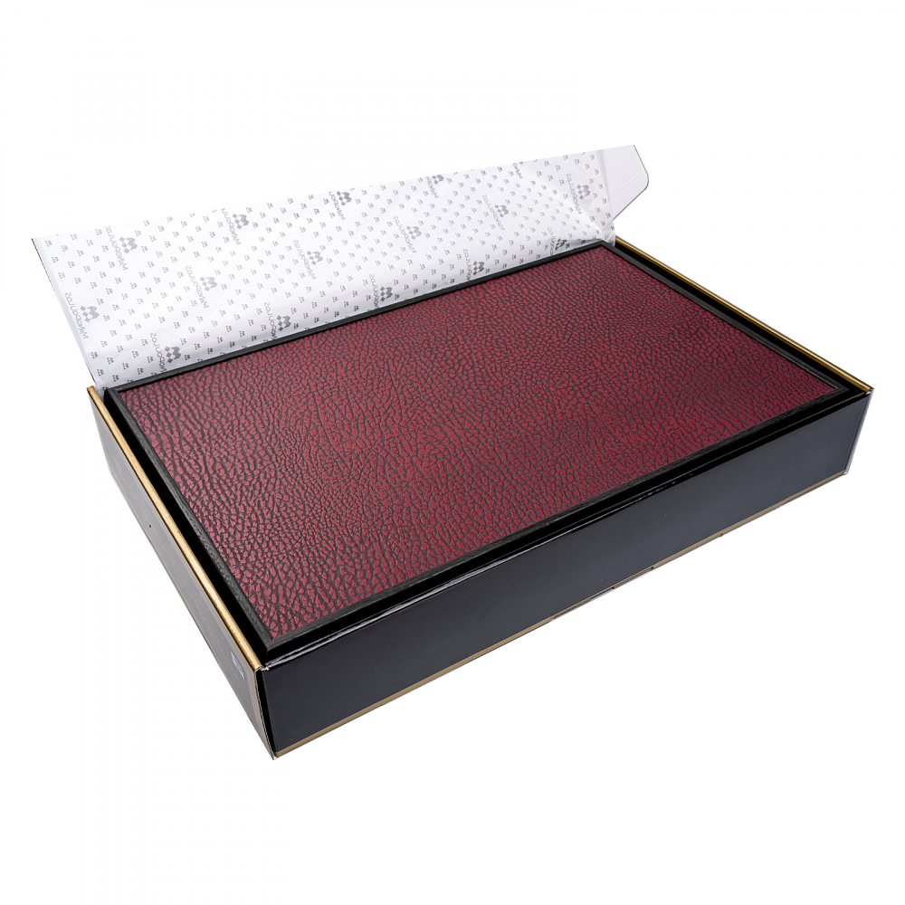 Set joc table / backgammon piele model Burgundy Red 48 X 60 CM [5]