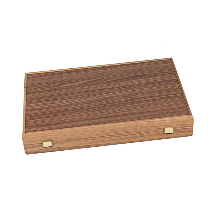 Set joc table / backgammon Stejar Albastru cu insertii nuc [4]