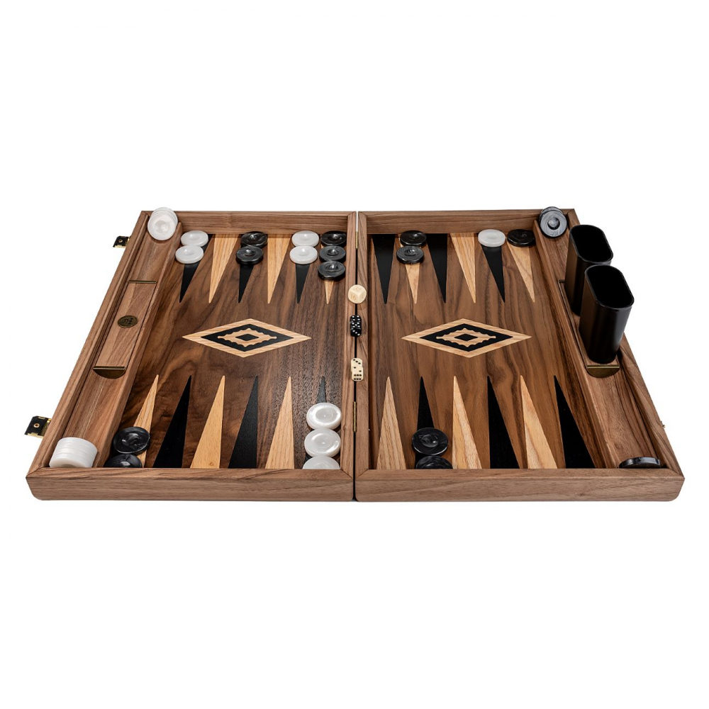 Set joc table / backgammon Walnut cu inserții negre [2]