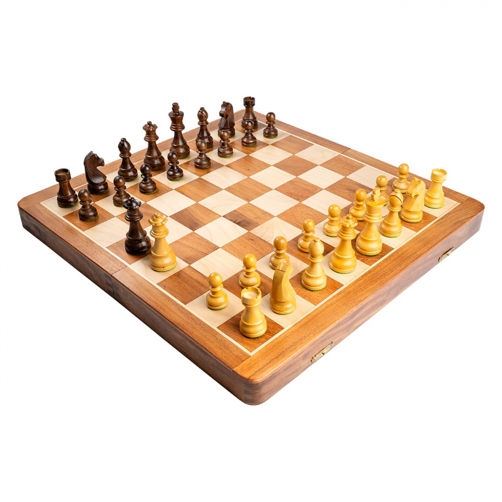 Set piese si cutie cu tabla de sah - Tournament cu regine suplimentare [2]