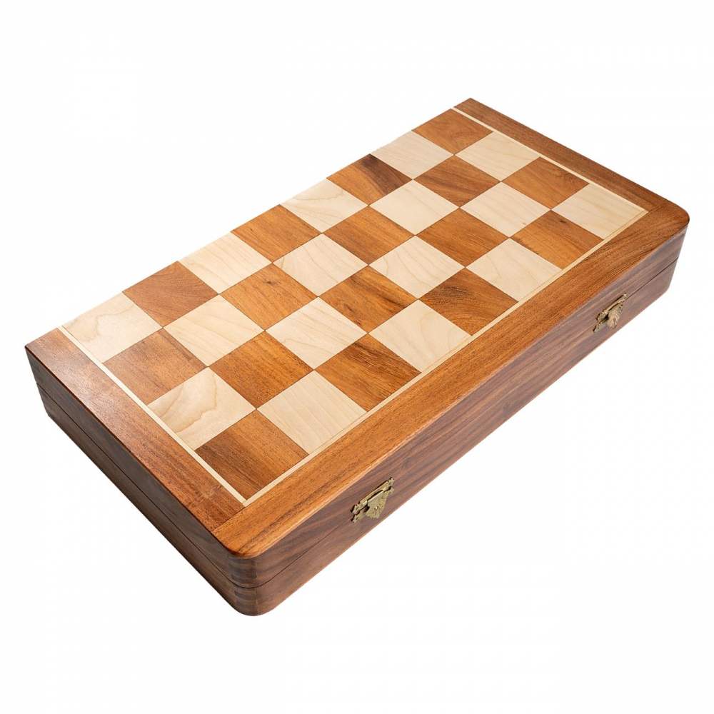 Set piese si cutie cu tabla de sah - Tournament cu regine suplimentare [4]