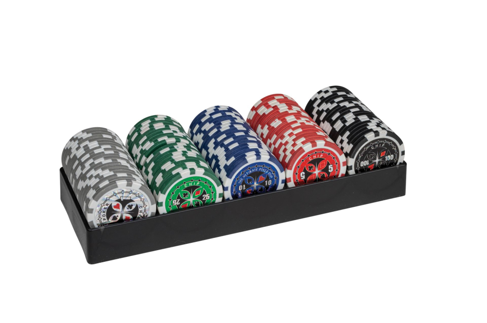 Set poker cu 100 chips-uri ABS 11,5g model ULTIMATE [2]