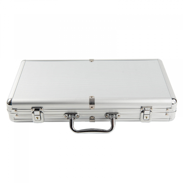 Set poker cu 300 chips-uri clay 14g model PRO POKER si servieta din aluminiu [3]