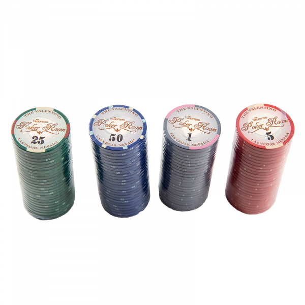 Set poker cu 500 chips-uri ceramice model Valentino si servieta din aluminiu [3]