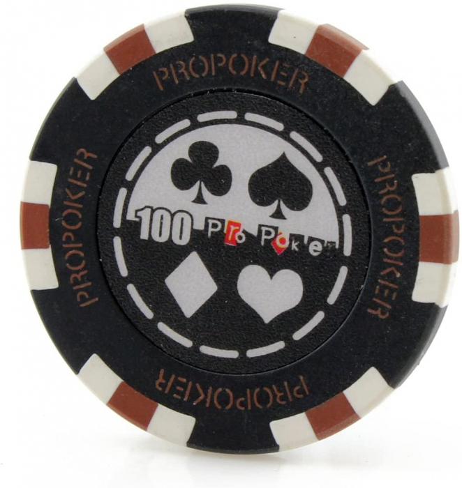 Set poker cu 500 chips-uri clay 14g model PRO POKER si servieta din aluminiu [3]