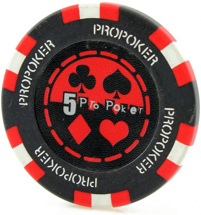 Set poker cu 500 chips-uri clay 14g model PRO POKER si servieta din aluminiu [2]