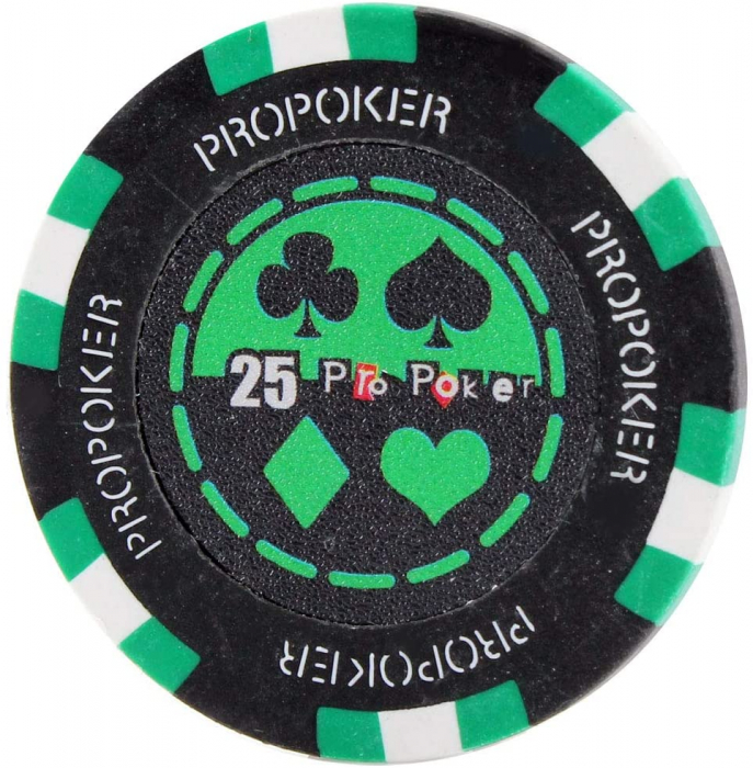 Set poker cu 500 chips-uri clay 14g model PRO POKER si servieta din aluminiu -Desigilat [4]