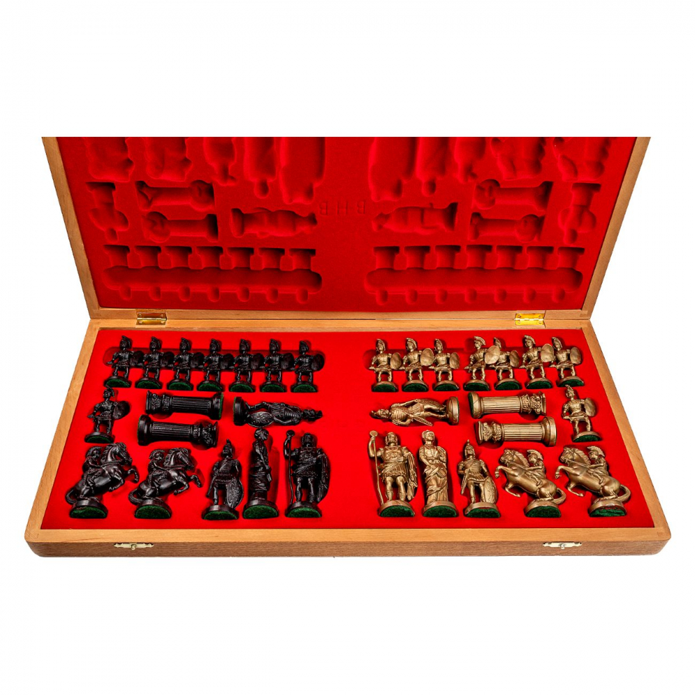 Set sah BHB 6 cu piese plastic Roma Antica - [4]