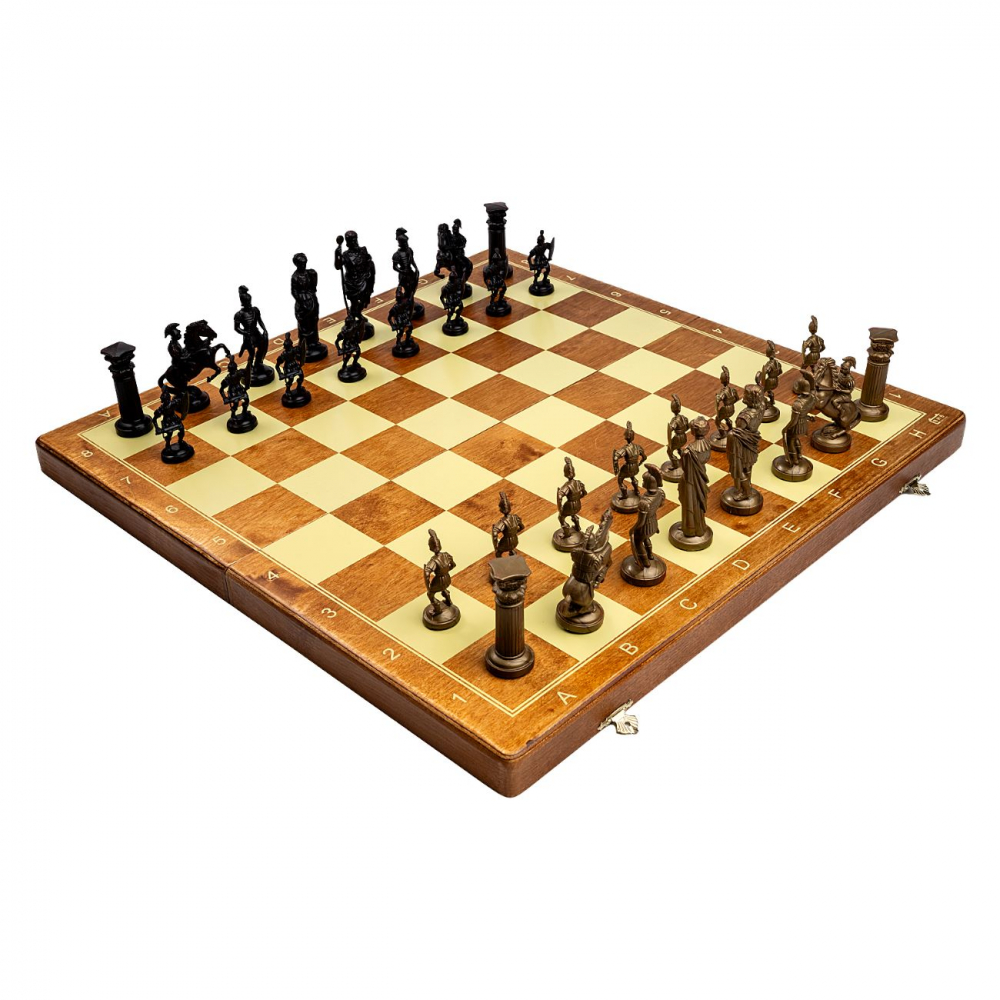 Set sah BHB 6 cu piese plastic Roma Antica - [2]