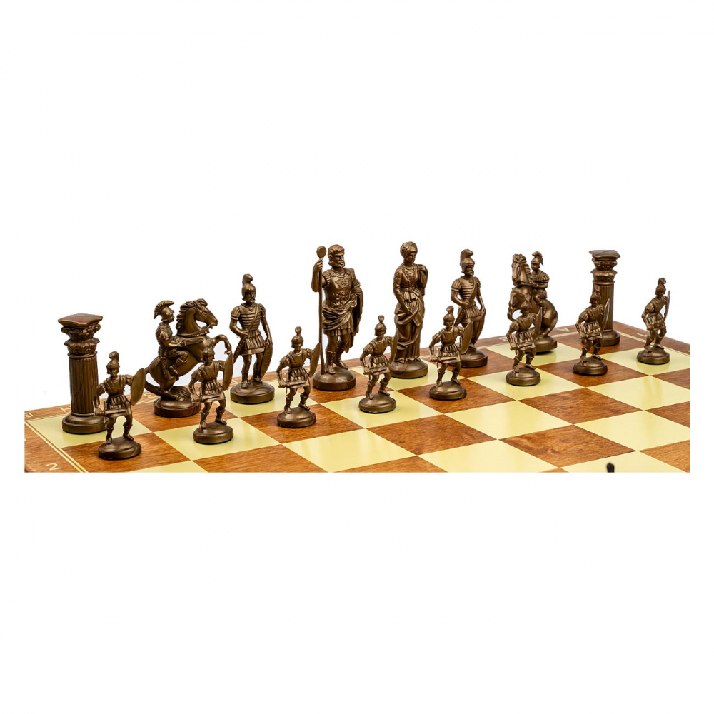 Set sah BHB 6 cu piese plastic Roma Antica - [3]