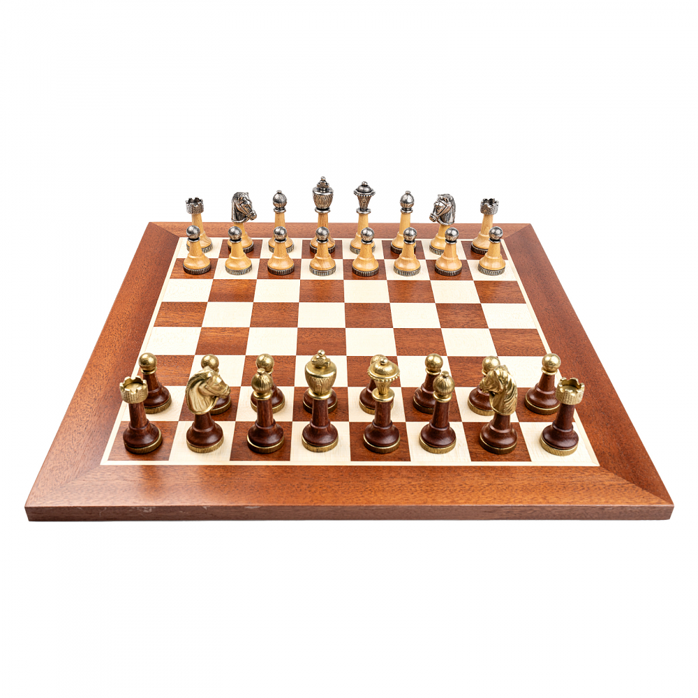 Set sah clasic Italfama cu tabla de sah din lemn de mahon [5]