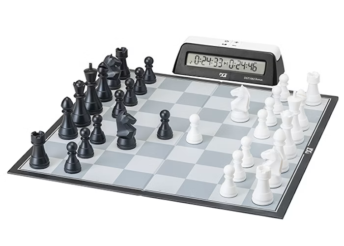 Set Șah DGT cu TABLĂ , PIESE ȘI CEAS - DGT CHESS BOX [2]