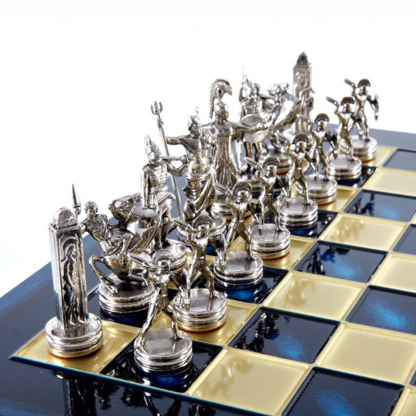 Set sah piese si tabla din metal - Mitologia Greaca (mediu) [2]