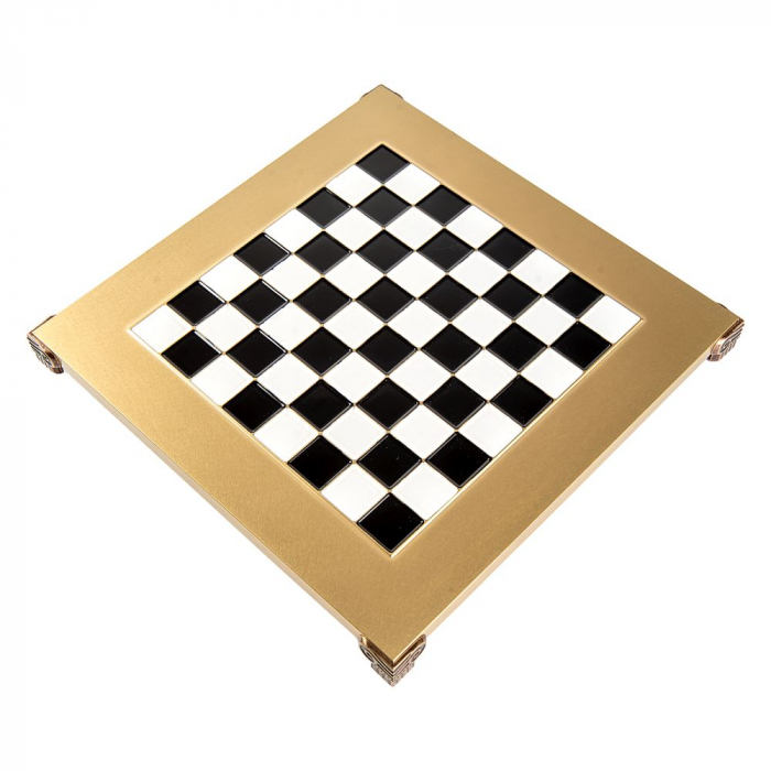 Set sah piese si tabla din metal Staunton 6 Clasic - IMPERFECT [2]