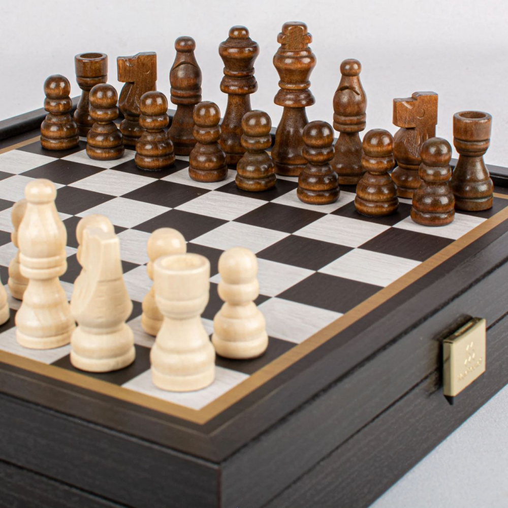 Set sah si table CLASSIC STYLE BLACK 27X27 cm [4]