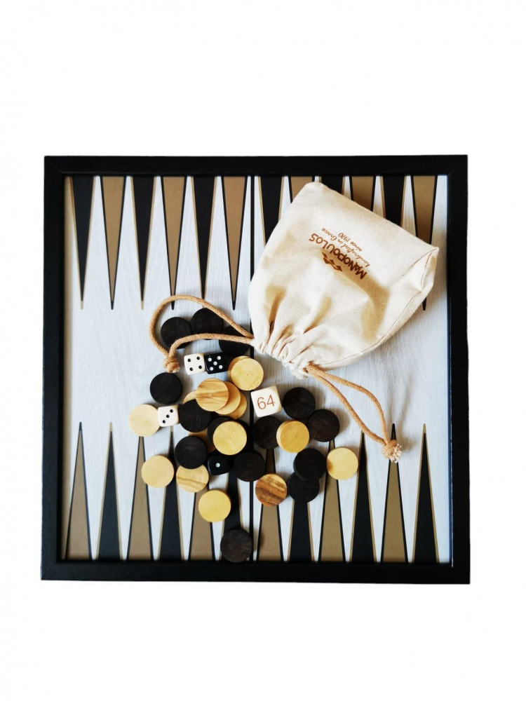 Set sah si table CLASSIC STYLE BLACK 27X27 cm