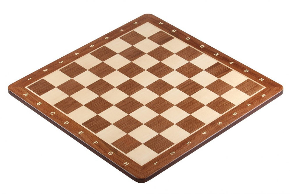 Tabla de sah din lemn padauk, 48 x 48 cm, patrat 50mm [2]
