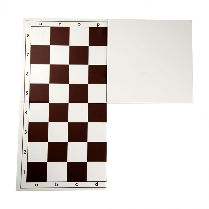 Tabla de sah din PVC - 57 mm pliabila in 4, Maro [3]