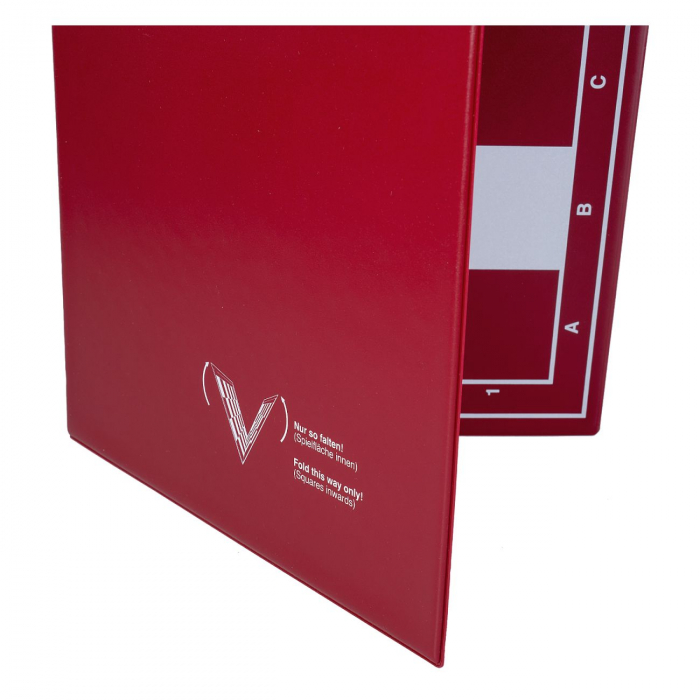 Tabla de sah pliabila PVC 49x49cm, patrat 55mm - Red [2]