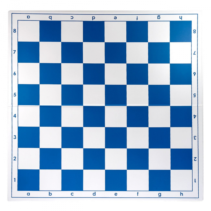 Tabla de sah pliabila PVC (alb-albastru) 57 mm [2]