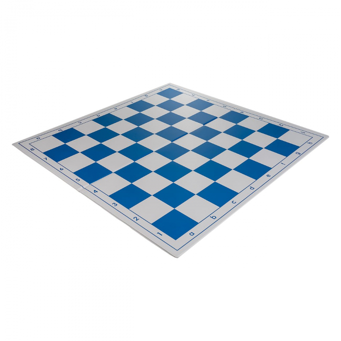 Tabla de sah pliabila PVC (alb-albastru) 57 mm [3]