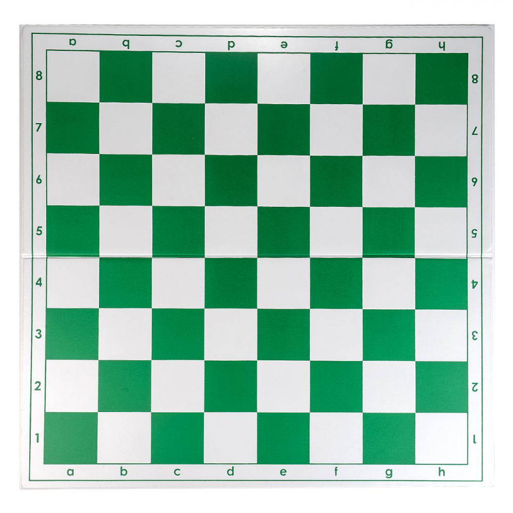 Tabla de sah pliabila PVC (alb-verde) 57 mm [3]