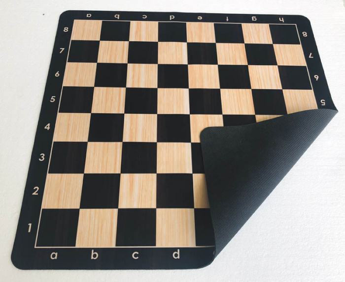 Tabla de sah rulabila MOUSEPAD (subtire) - aspect de lemn [2]