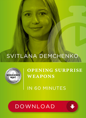TRAINING VIDEO - CHESSBASE - Opening Surprise Weapons in 60 Minutesadd bookmark by  Svitlana Demchenko
