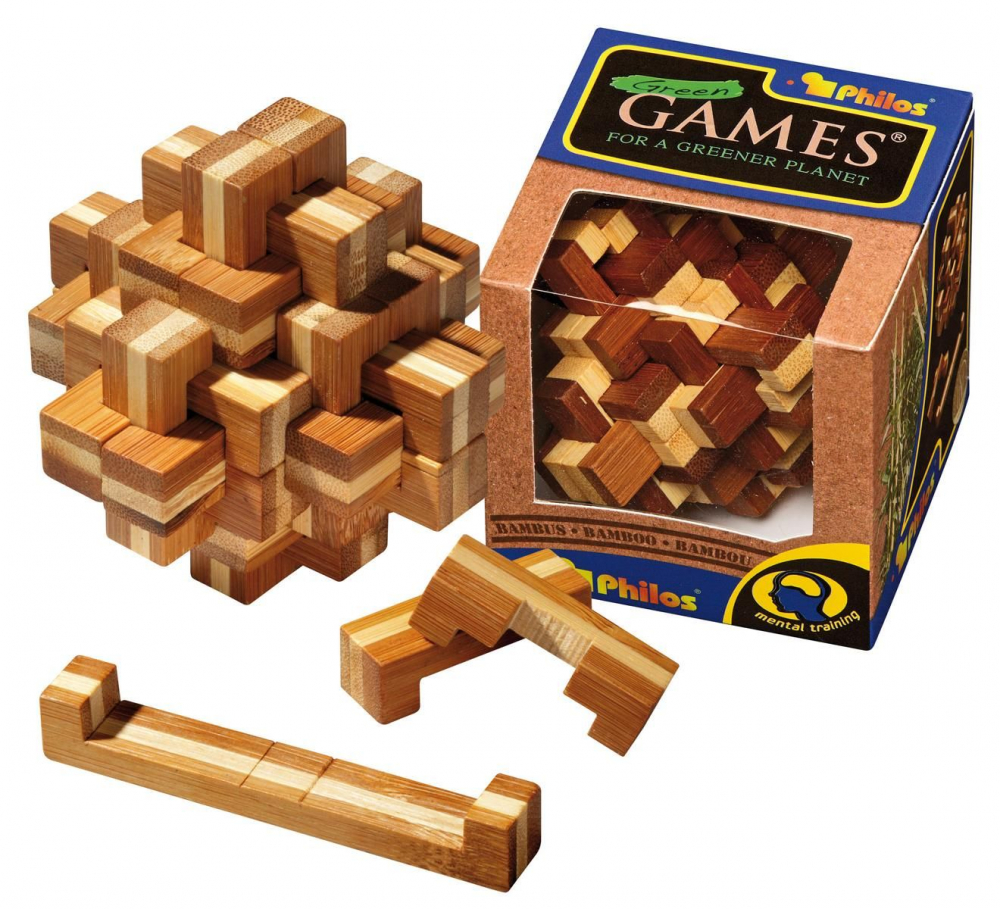 Puzzle 3D Tricky Knot, Bambus [2]