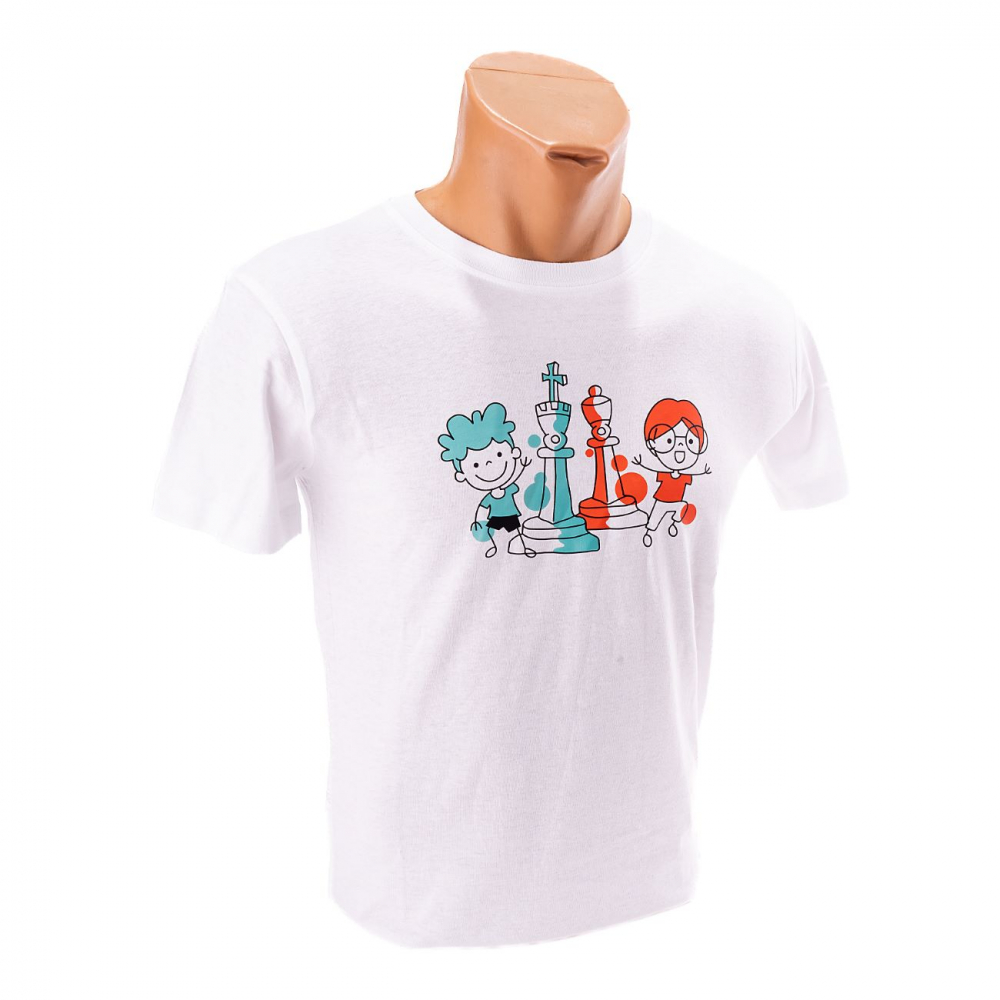 Tricou Alb cu model Sah [2]