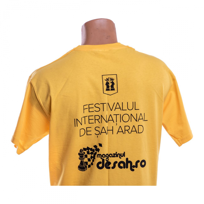 Tricou Galben cu model Sah - Festivalul International de Sah (5-12 August 2018) [2]
