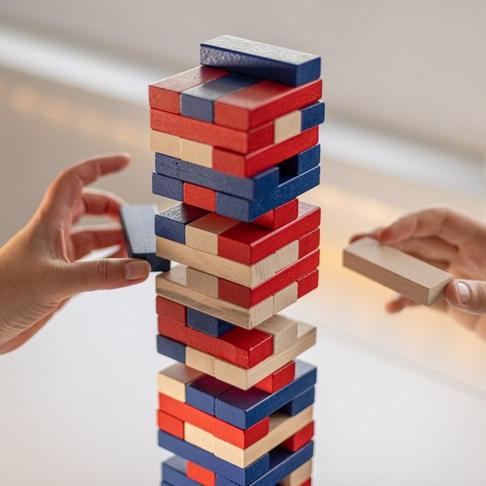 Turnul Instabil Color Plus – Joc de indemanare colorat [5]