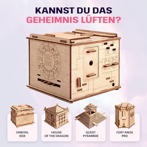 ESC WELT -Space Box - 3D Puzzle cu compartiment SECRET - Joc de gândire pentru adulți și adolescenți - Lemn ecologic -  [3]