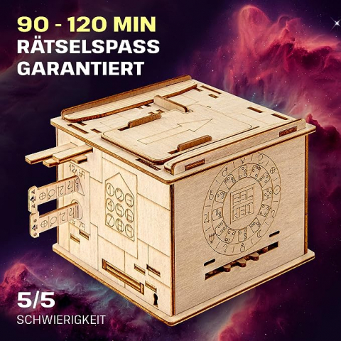 ESC WELT -Space Box - 3D Puzzle cu compartiment SECRET - Joc de gândire pentru adulți și adolescenți - Lemn ecologic -  [1]