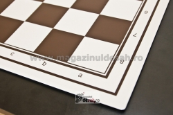 Tabla de sah pliabila PVC (alb-maro) 54 mm PREMIUM [1]