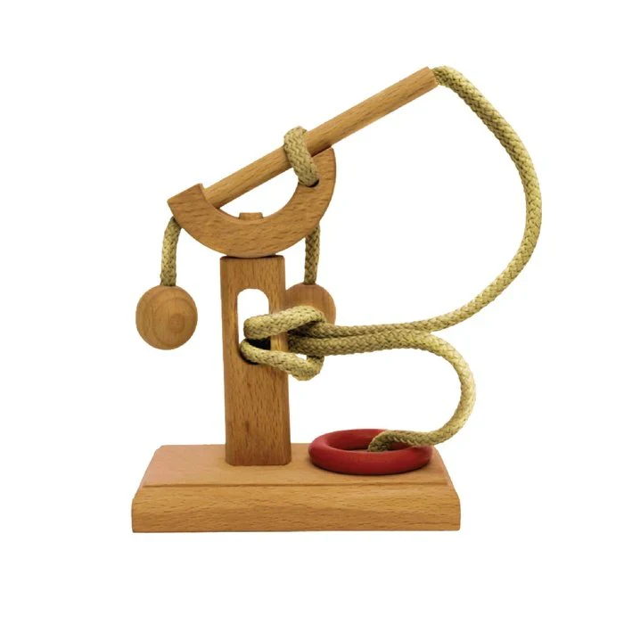 Jocuri logice/abstracte - 3D Puzzle Basic #1 – puzzle din lemn pentru incepatori