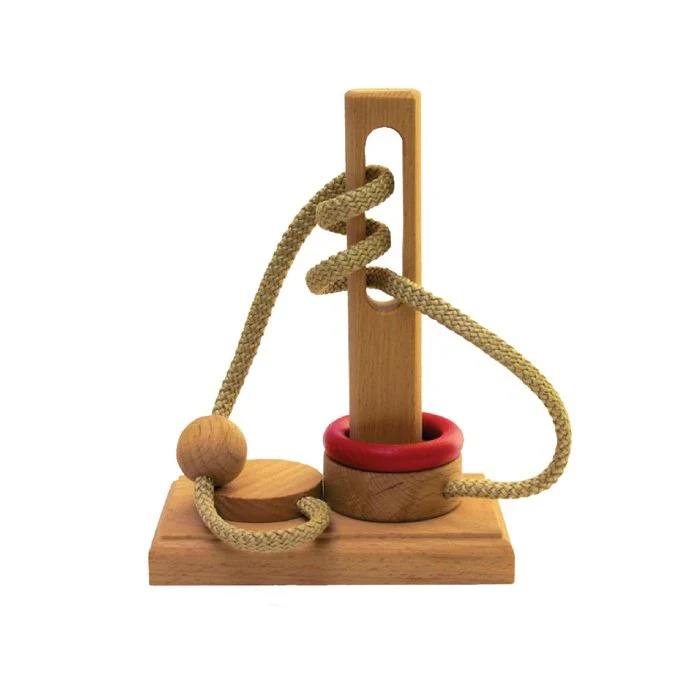 Jocuri logice/abstracte - 3D Puzzle Basic #4 – puzzle din lemn pentru copii rabdatori