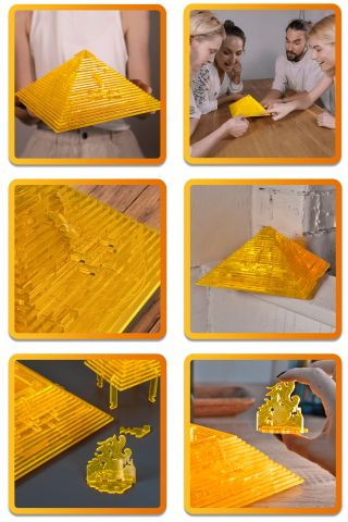 ESC WELT - Quest Pyramid Flaming Sand - Puzzle 3D Plexiglas - Colecție Limitată [1]