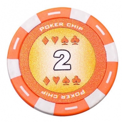Jeton Poker Chip 11.5g - Culoare Portocaliu - inscriptionat (2) [1]